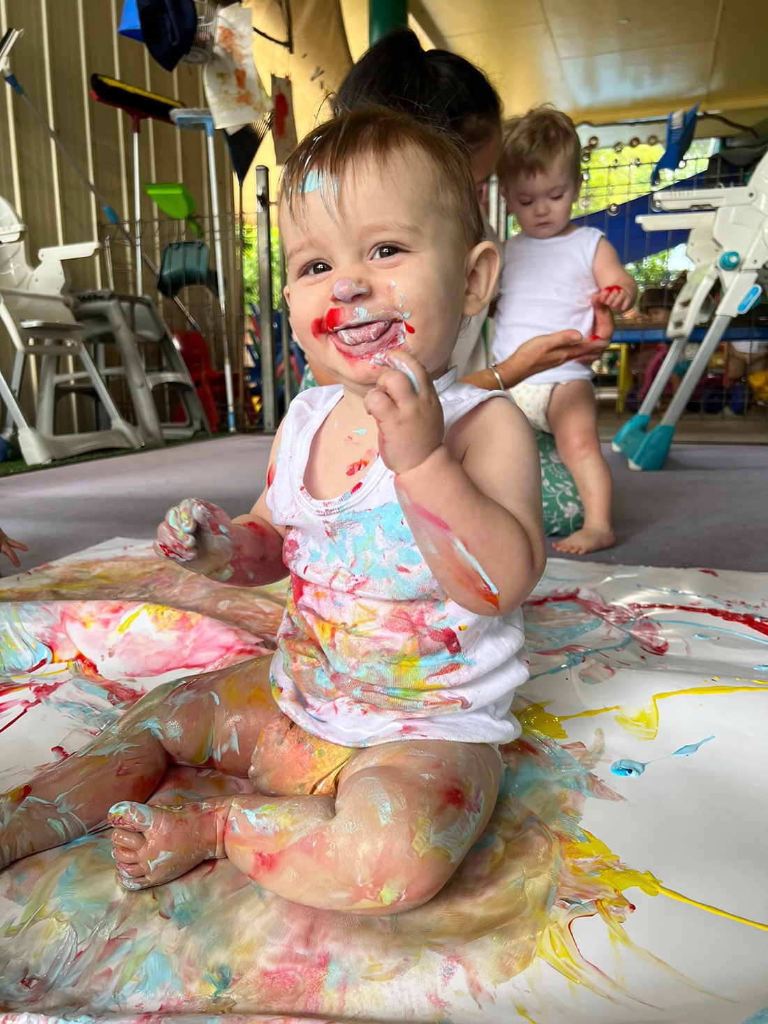 Smiling baby in Biting blog by First Steps